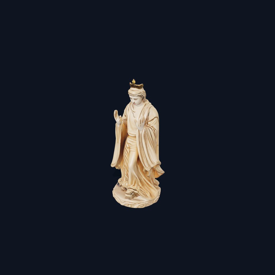 Serene Praying Statue model pack